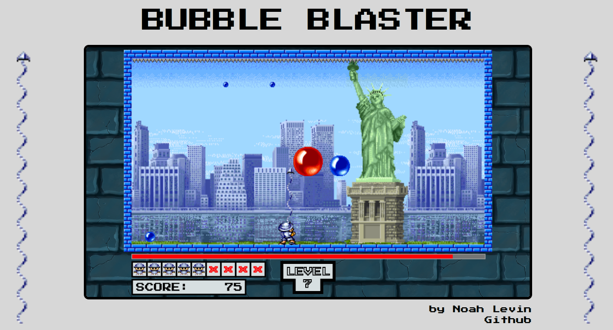 Screenshot of Bubble Blaster Game